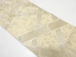 アンティーク　竹格子模様織り出し袋帯（材料）